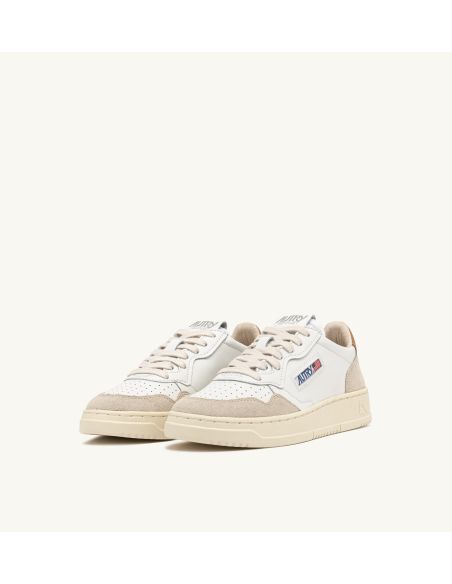 SNEAKERS MEDALIST HOMME BLANC ET SUCRE BRUN