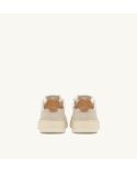 MEDALIST MEN'S SNEAKERS WHITE AND BROWN SUGAR