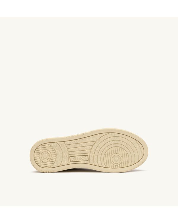MEDALIST MEN'S SNEAKERS WHITE AND BROWN SUGAR