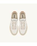 MEDALIST MEN'S SNEAKERS WHITE AND BROWN SUGAR