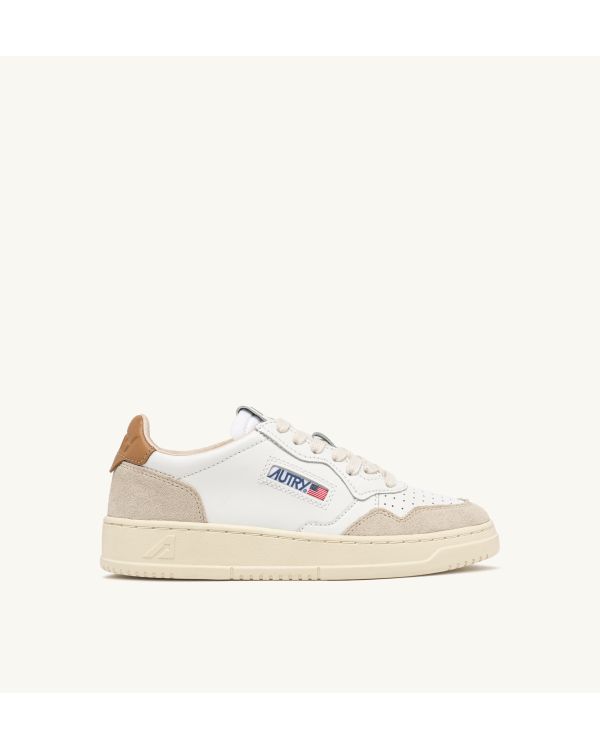 SNEAKERS MEDALIST HOMME BLANC ET SUCRE BRUN