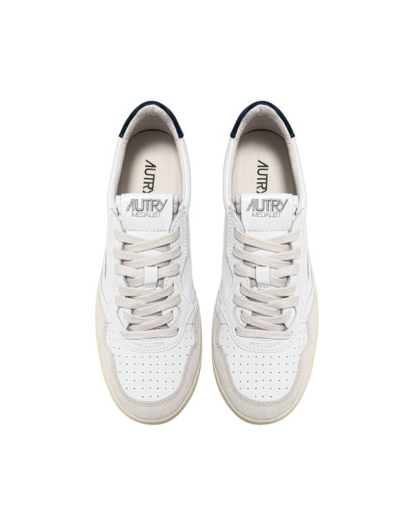 SNEAKERS MEDALIST HOMME BLANC BLEU ET BEIGE
