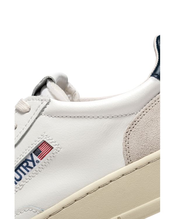 SNEAKERS MEDALIST HOMME BLANC BLEU ET BEIGE