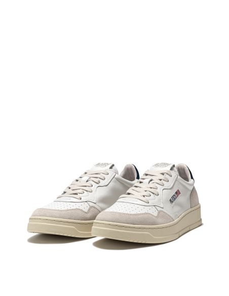 MEDALIST MEN'S SNEAKERS WHITE BLUE AND BEIGE