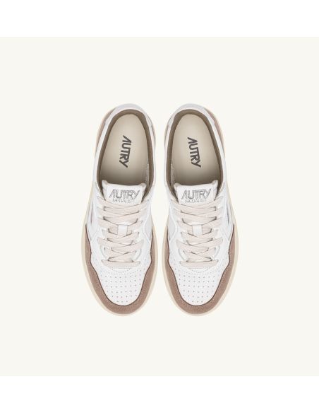 SNEAKERS MEDALIST HOMME BLANC ET TABAC
