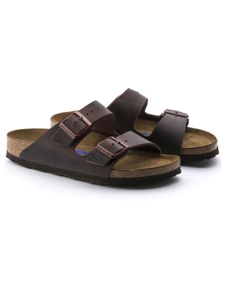 SANDALES ARIZONA LIT DE PIED SOUPLE HABANA