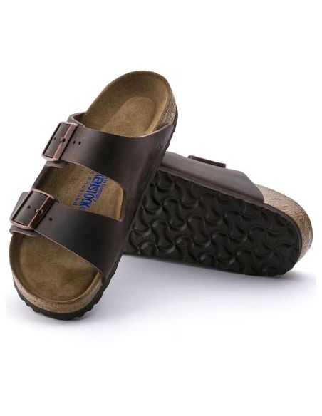 SANDALES ARIZONA LIT DE PIED SOUPLE HABANA