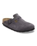 GREY VELVET BOSTON MULES MEN'S