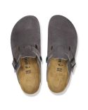 GREY VELVET BOSTON MULES MEN'S
