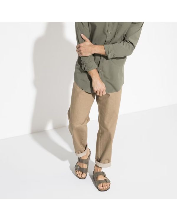 ARIZONA MEN'S SANDALS SOFT FOOTBED WASHED KHAKI