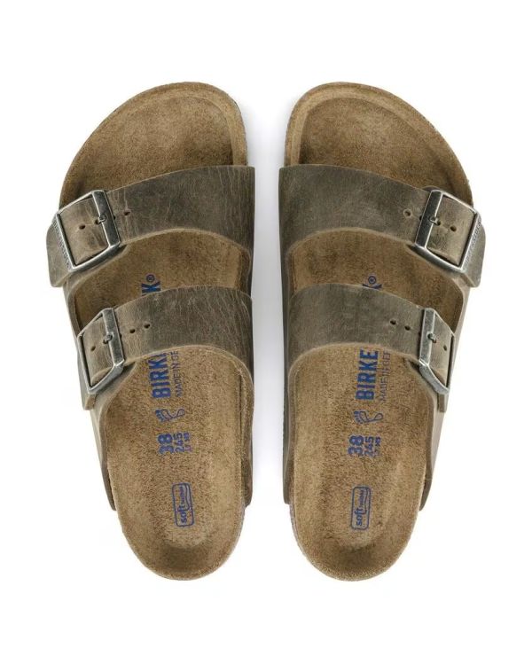 ARIZONA MEN'S SANDALS SOFT FOOTBED WASHED KHAKI
