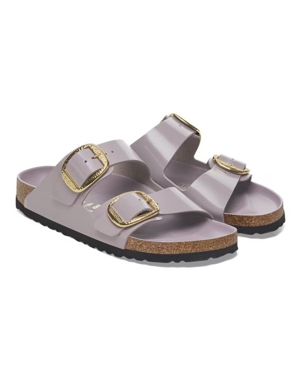 ARIZONA WOMEN'S BIG BUCKLE SANDALS WASHED PURPLE ULTRA-SHINE 2