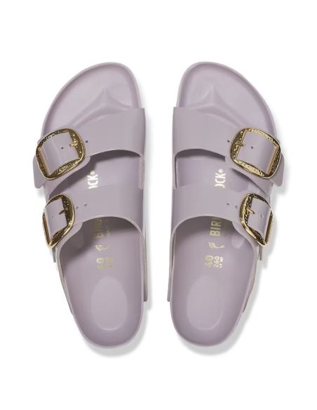 ARIZONA WOMEN'S BIG BUCKLE SANDALS WASHED PURPLE ULTRA-SHINE