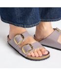 SANDALES FEMME ARIZONA BIG BUCKLE VIOLET DÉLAVÉ ULTRA-BRILLANT
