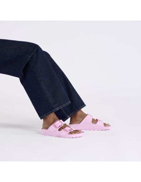 SANDALES FEMME ARIZONA BIG BUCKLE FONDANT PINK