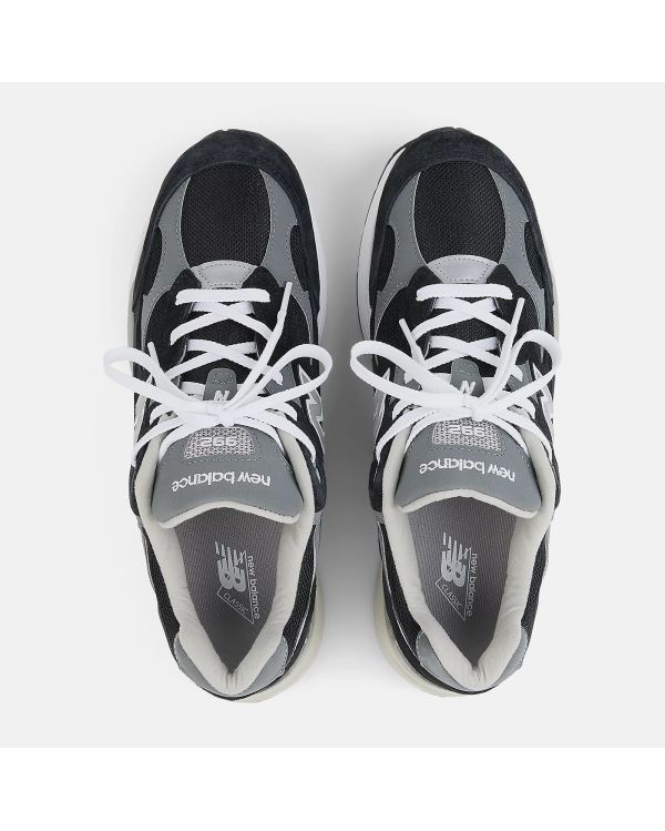 SNEAKERS MADE IN USA 992 BLACK / GREY / SILVER METALIC