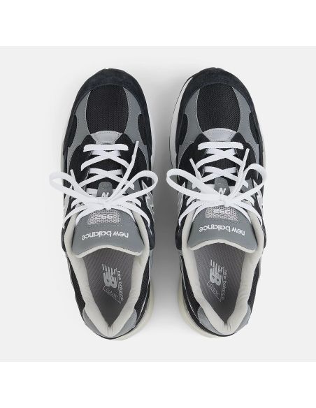 SNEAKERS MADE IN USA 992 BLACK / GREY / SILVER METALIC