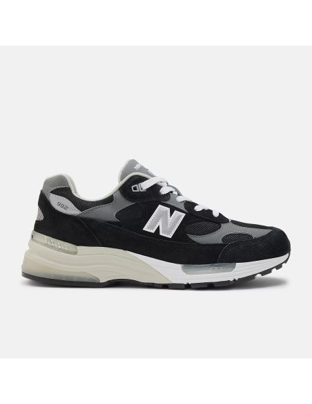 SNEAKERS MADE IN USA 992 BLACK / GREY / SILVER METALIC