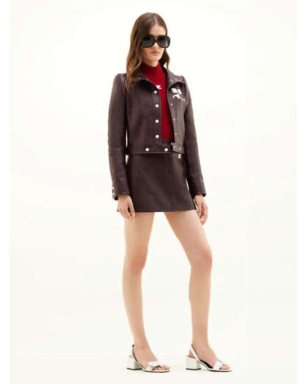 VESTE REEDITION VINYL BORDEAUX 2