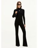 PULL À COL MONTANT REEDITION RIB KNIT NOIR