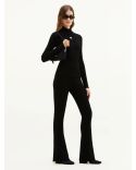 SWEATER MOCKNECK REEDITION RIB KNIT BLACK