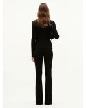 SWEATER MOCKNECK REEDITION RIB KNIT BLACK