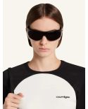 TSHIRT MANCHES LONGUES CIRCLE CONTRAST BLANC HERITAGE/NOIR