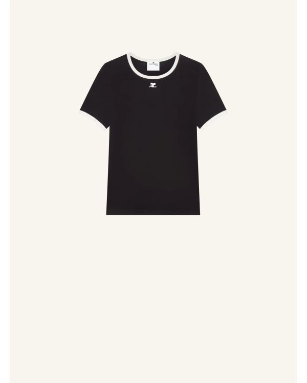 TSHIRT SIGNATURE CONTRAST NOIR/BLANC HERITAGE