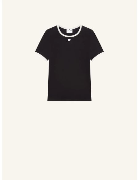 TSHIRT SIGNATURE CONTRAST NOIR/BLANC HERITAGE