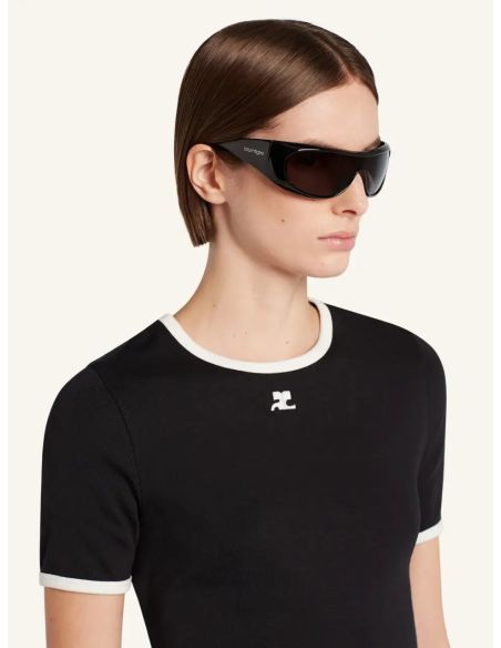 TSHIRT SIGNATURE CONTRAST NOIR/BLANC HERITAGE