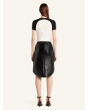TSHIRT CIRCLE CONTRAST BLANC HERITAGE/NOIR