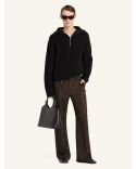 SWEATER RIBBED WOOL TRICKER BLACK