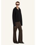 SWEATER RIBBED WOOL TRICKER BLACK
