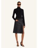 PULL ZIPPED MOCKNECK NOIR