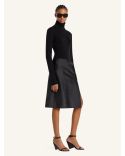 PULL ZIPPED MOCKNECK NOIR