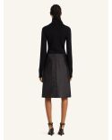 PULL ZIPPED MOCKNECK NOIR