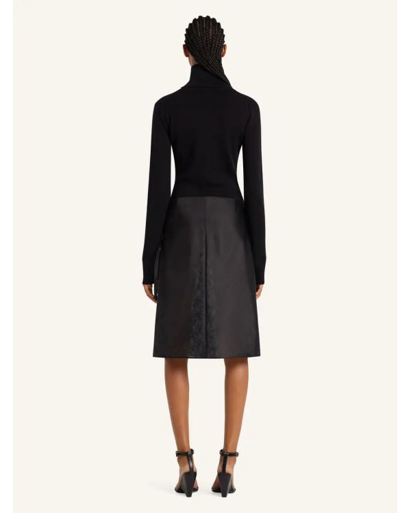 PULL ZIPPED MOCKNECK NOIR