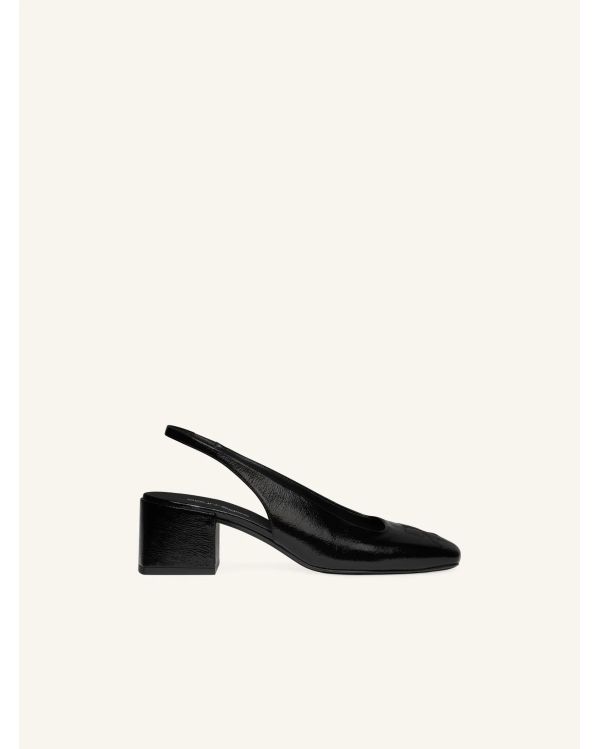 SLINGBACKS HERITAGE VINYL BLACK