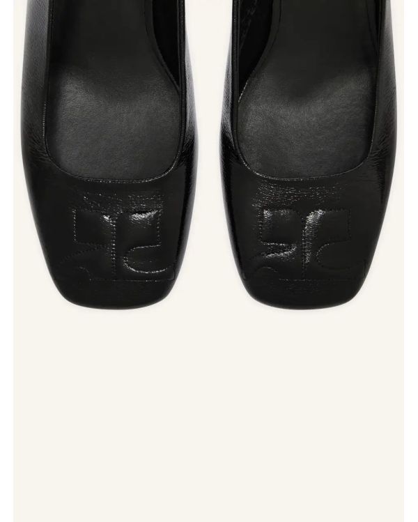 SLINGBACKS HERITAGE VINYL BLACK