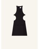 A LINE DRESS CUT OUT TAILORED BLACK