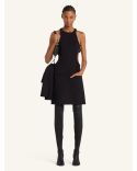 A LINE DRESS CUT OUT TAILORED BLACK