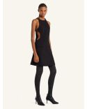 ROBE A LINE CUT OUT TAILORED NOIR