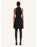 A LINE DRESS CUT OUT TAILORED BLACK