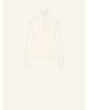 PULL ZIPPED MOCKNECK BLANC HERITAGE