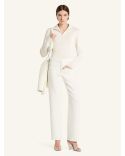 PULL ZIPPED MOCKNECK BLANC HERITAGE
