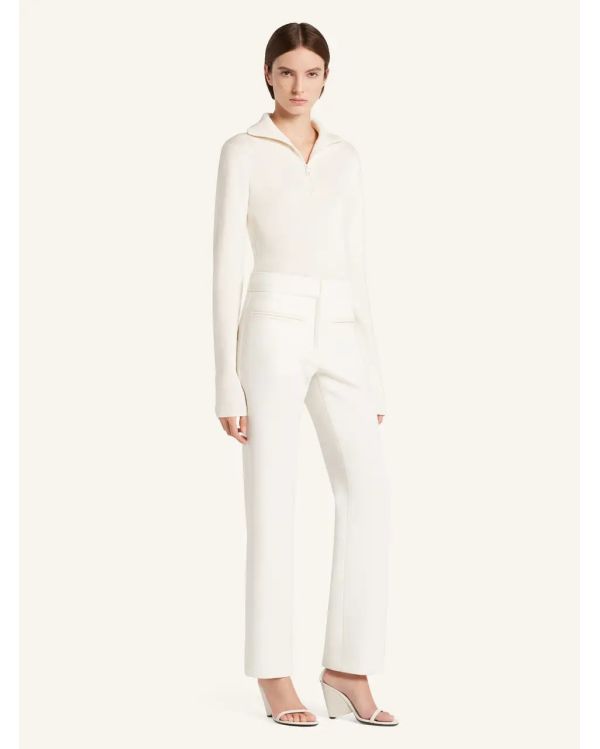 PULL ZIPPED MOCKNECK BLANC HERITAGE 2