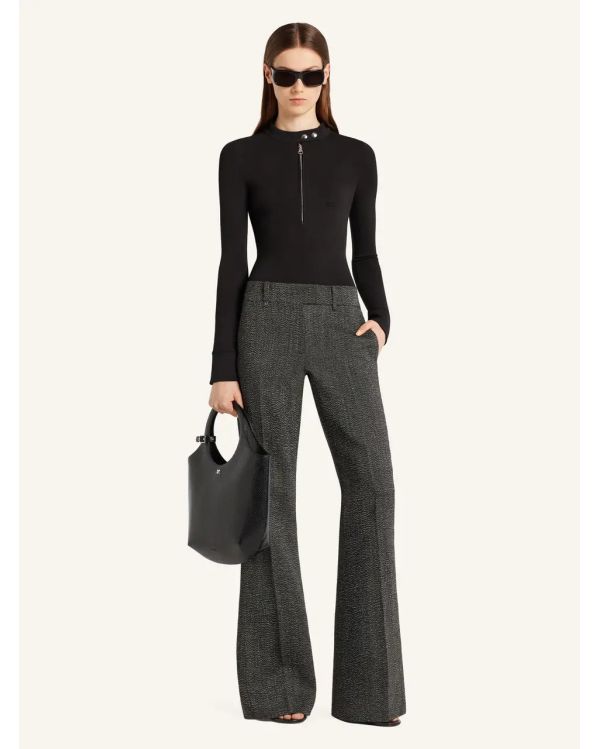 PANTALON BAGGY TAILORED CAVIAR NOIR/BLANC HERITAGE