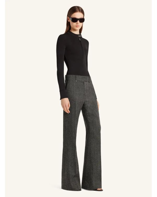 BAGGY PANTS TAILORED CAVIAR BLACK/HERITAGE WHITE 2