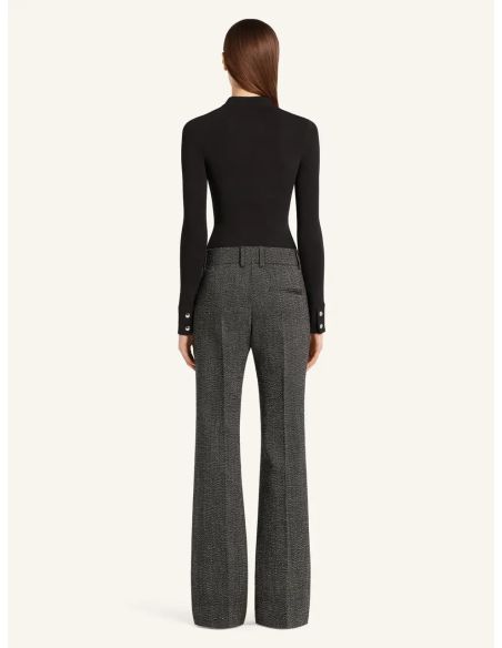 BAGGY PANTS TAILORED CAVIAR BLACK/HERITAGE WHITE