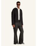 BOMBER JACKET EMBROIDERED WOOL BLACK